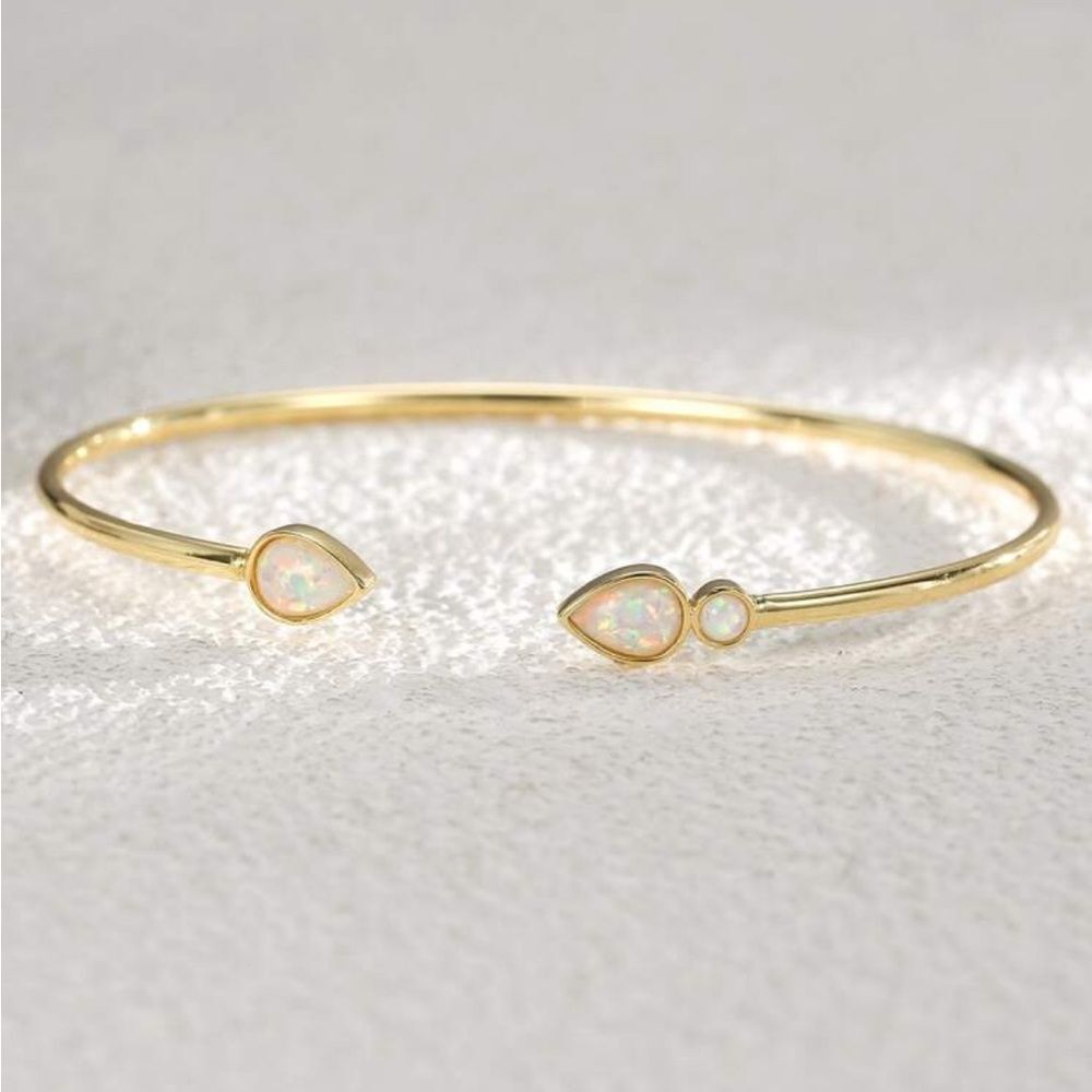 Stone bangle Q752 - Picture 2 of 5